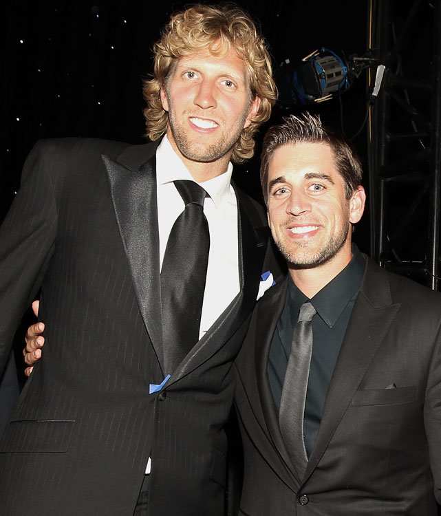 Dirk Nowitzki and Aaron Rodgers
